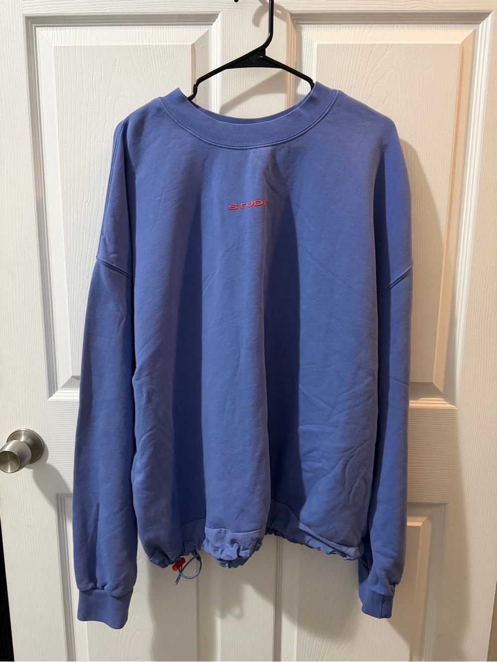 Supervsn Studio Relaxed Crewneck Sweatshirt in Periwinkle Blue